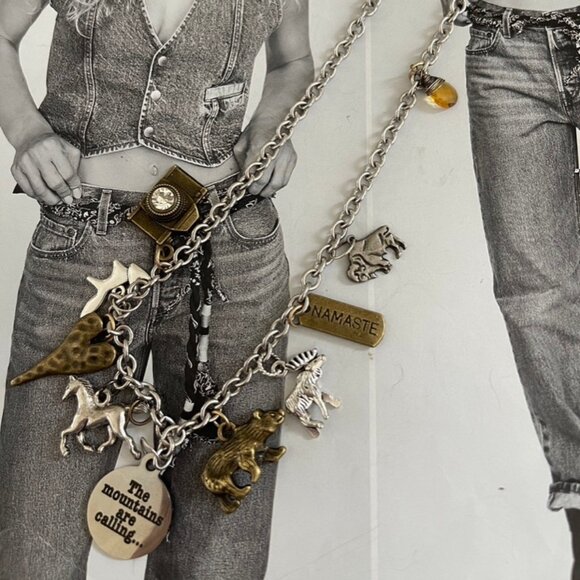 ARTISAN CRAFTED "The Mountains are Calling" Nine Charm Necklace is NWOT! - Picture 3 of 7